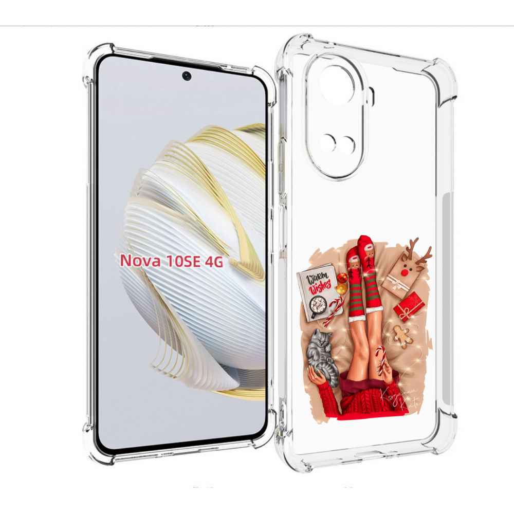 

Чехол MyPads уютный-арт женский для Huawei Nova 10 SE, Прозрачный, Tocco