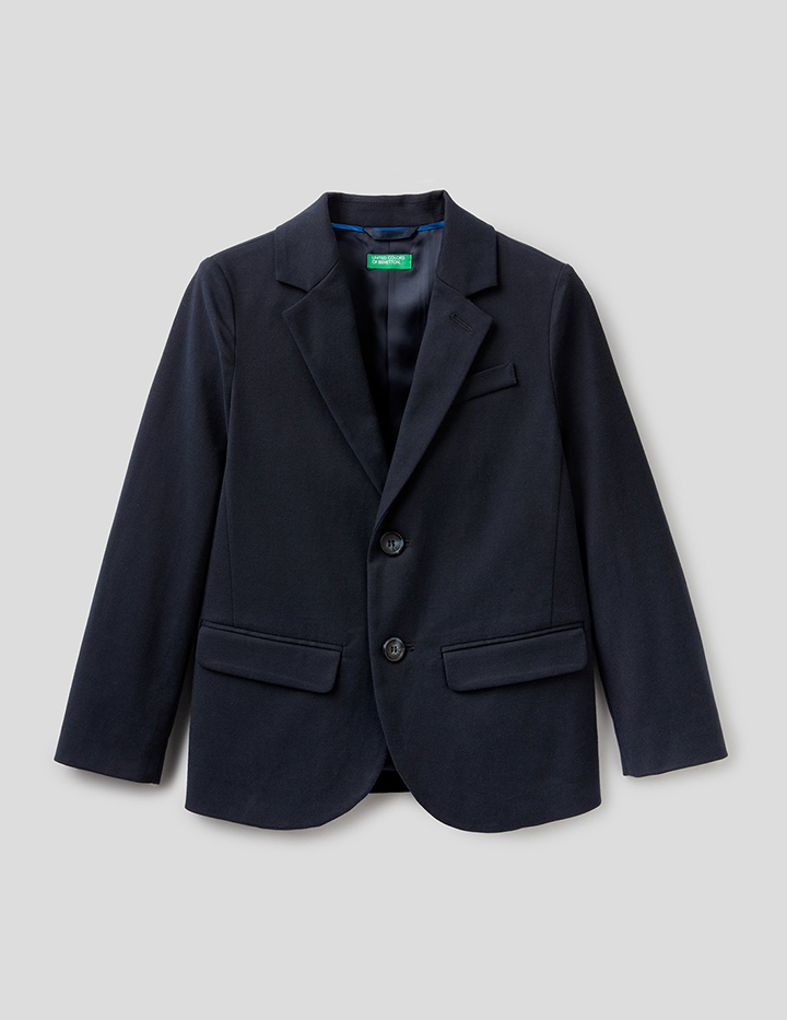 

Пиджак для мальчиков Benetton цв. синий р.170, 21A_2MI7521T0