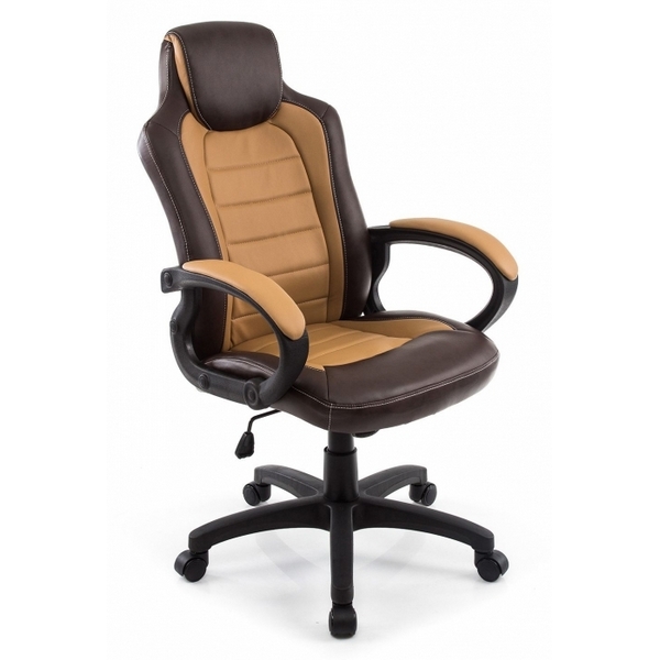 

Игровое кресло Kadis 1726 Искусственная кожа тёмно-бежевая/коричневая 700x320x590