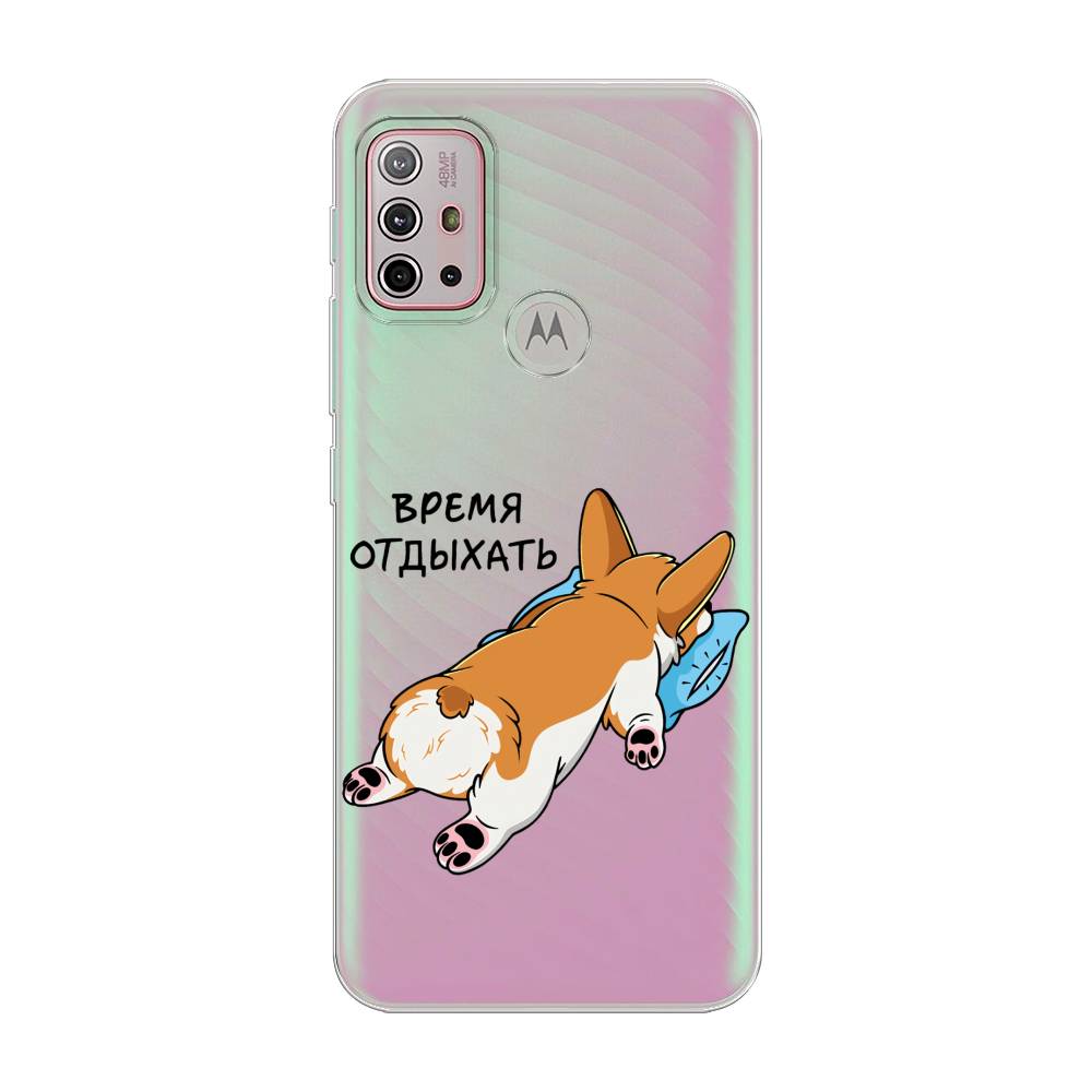 

Чехол на Lenovo K13 Note "Корги отдыхает", Черный;коричневый;голубой, 242150-1