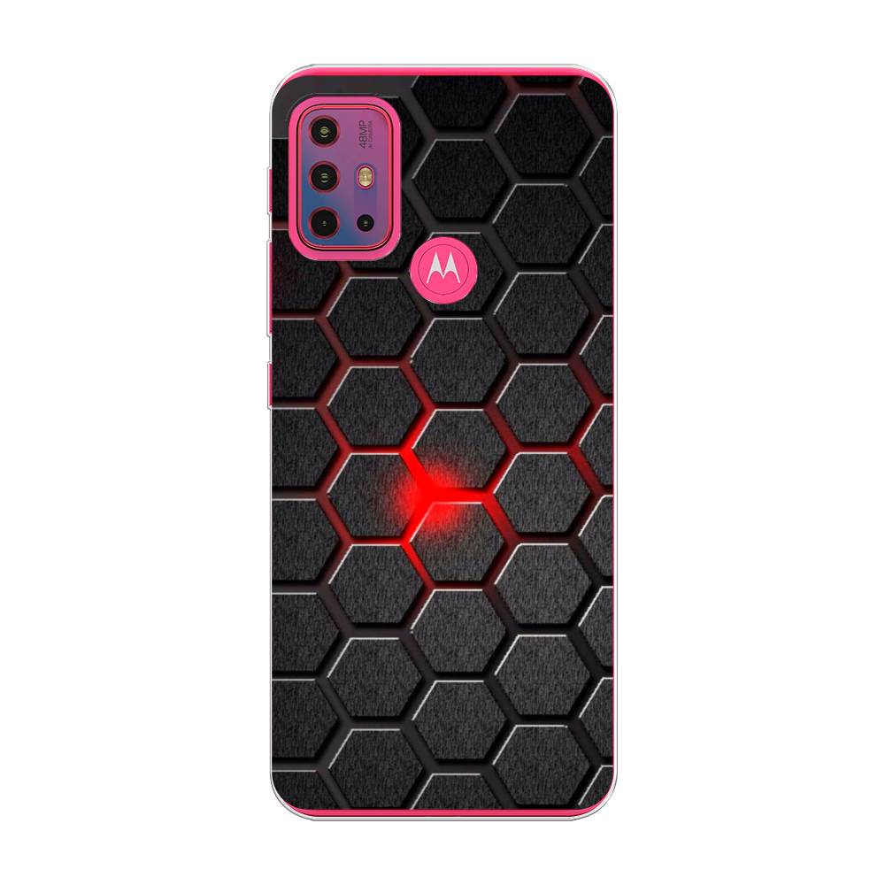 

Чехол на Lenovo K13 Note "Соты красные", Красный;черный;серый, 242250-3