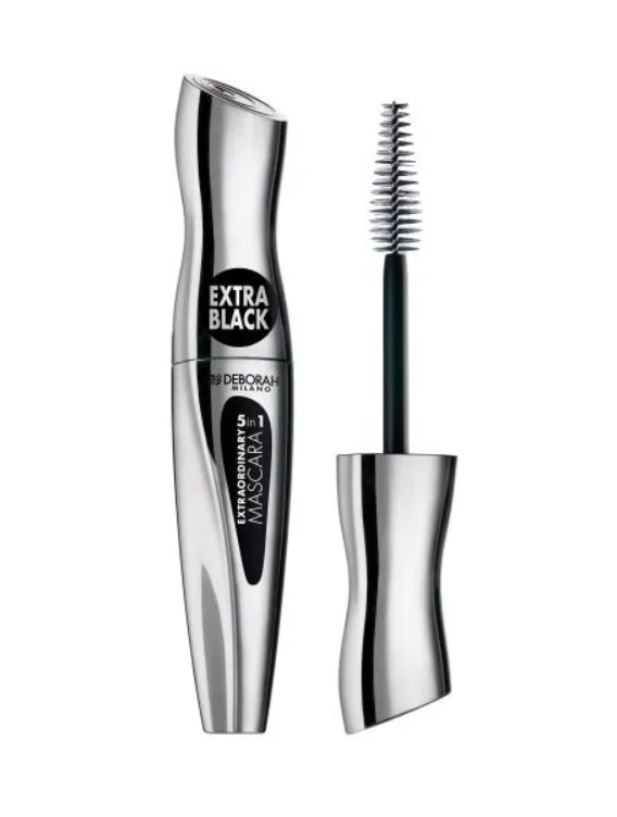 Тушь для ресниц Deborah Milano Extraordinary Mascara 5 in 1, тон черный, 12 мл х 2 шт. l oréal paris тушь для ресниц телескопик для удлинения и разделения