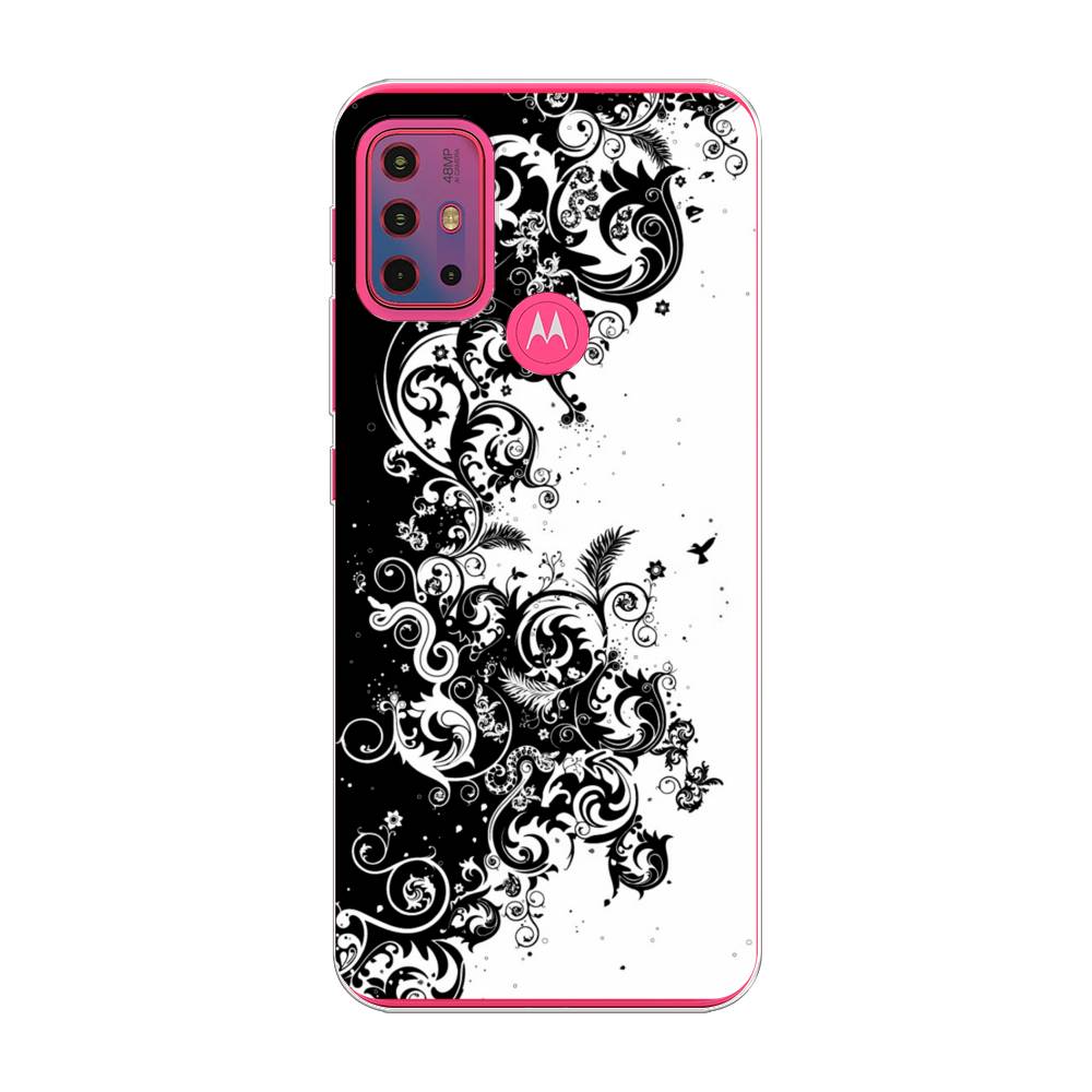 

Чехол на Lenovo K13 Note/Motorola Moto G10/G20/G30 "Черно белый узор", Белый;черный;серый, 242250-3