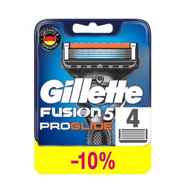 Сменные кассеты Gillette Fusion5 ProGlide, 5 лезвий, 4 шт. сменные кассеты gillette fusion5 proglide 6 шт