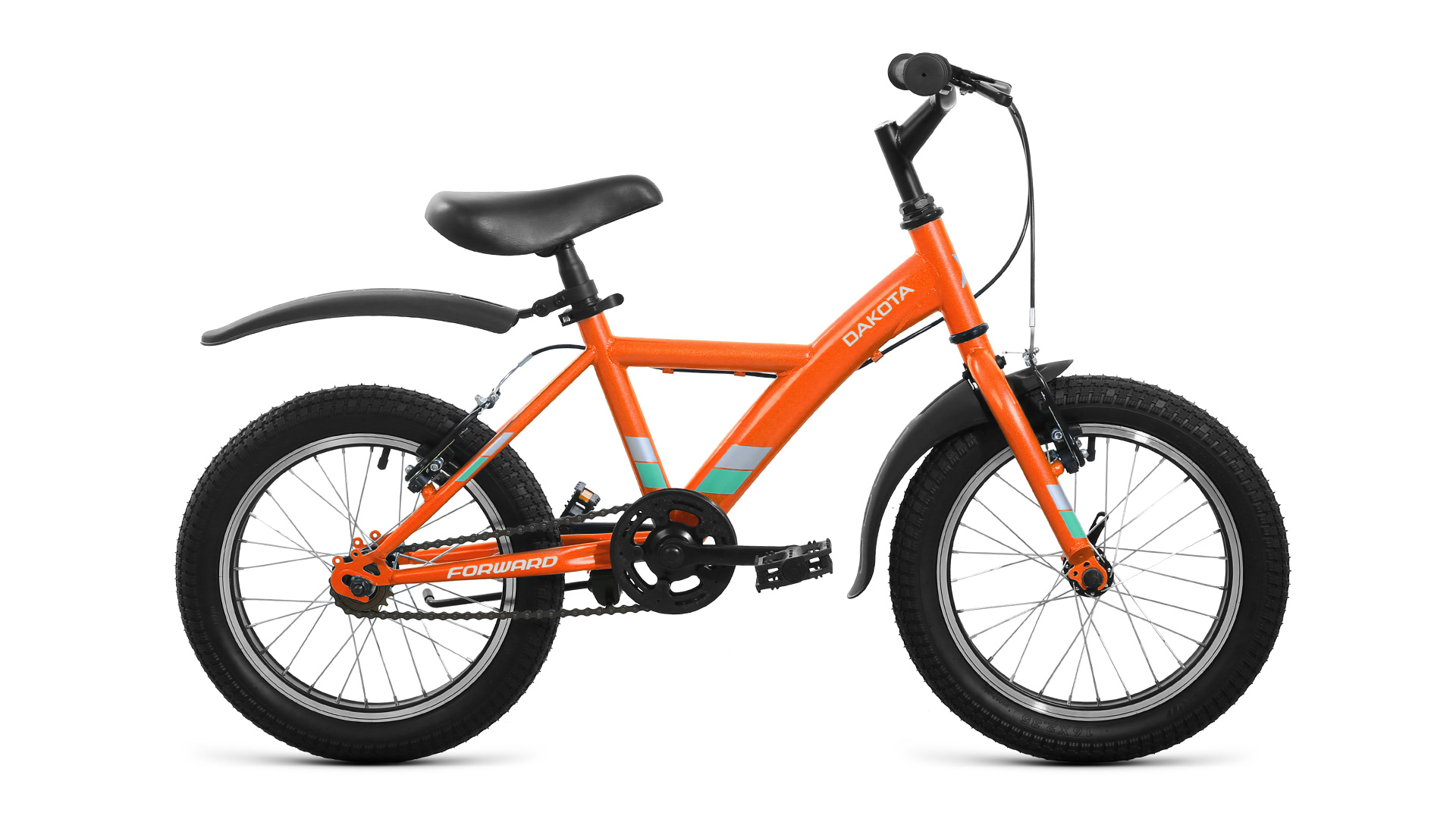 Детский велосипед Forward Велосипед Детские Dakota 16, год 2022 , цвет Оранжевый-Зеленый