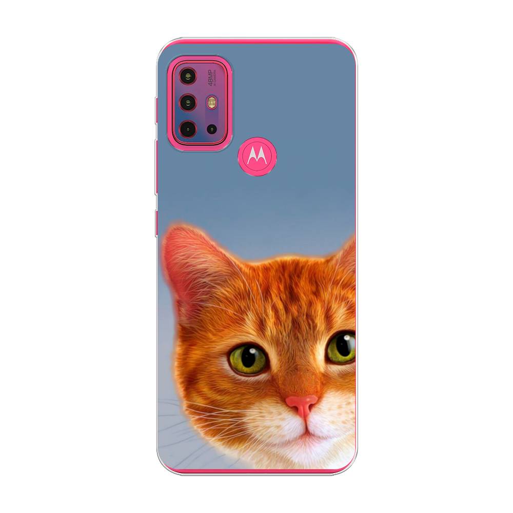 

Чехол на Lenovo K13 Note/Motorola Moto G10/G20/G30 "Любопытный котик", Коричневый, 242250-1