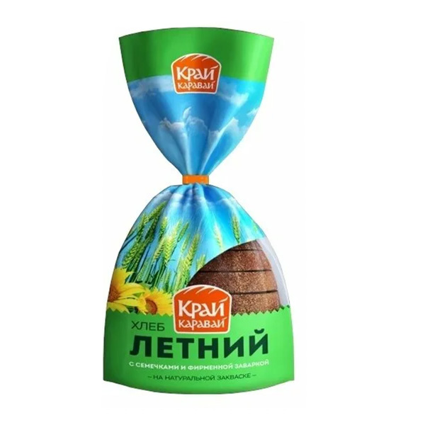 

Хлеб серый Край Каравай Летний 300 г, Летний