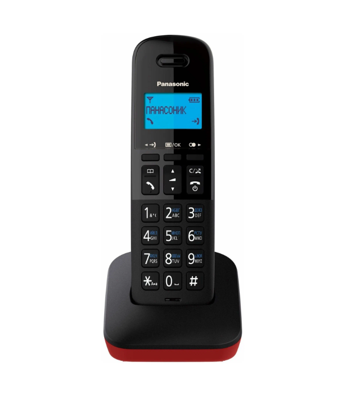 Радиотелефон DECT Panasonic KX-TGB610RUR,красный