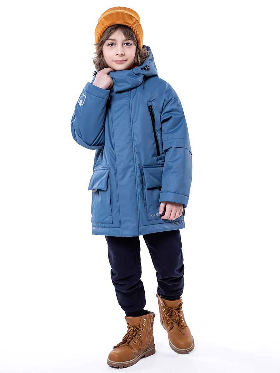 

Куртка детская NIKASTYLE 4з3723, джинсовый, 128, Синий, 4з3723
