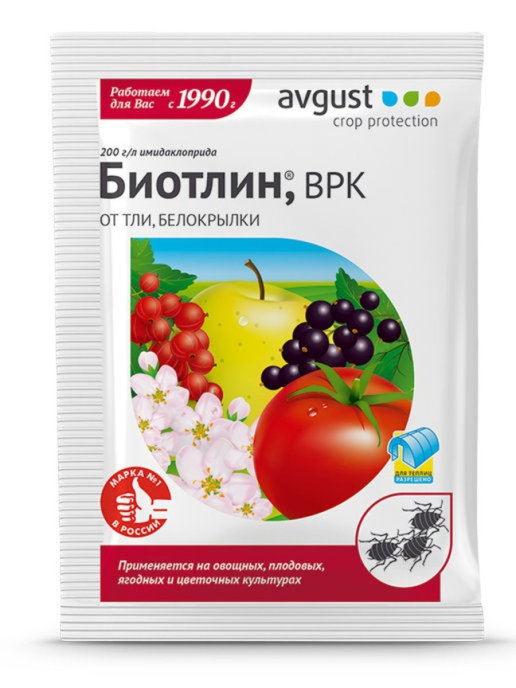 

Инсектицид Август Биотлин от тли 3мл (уп 25 шт) (25 шт.), Биотлин