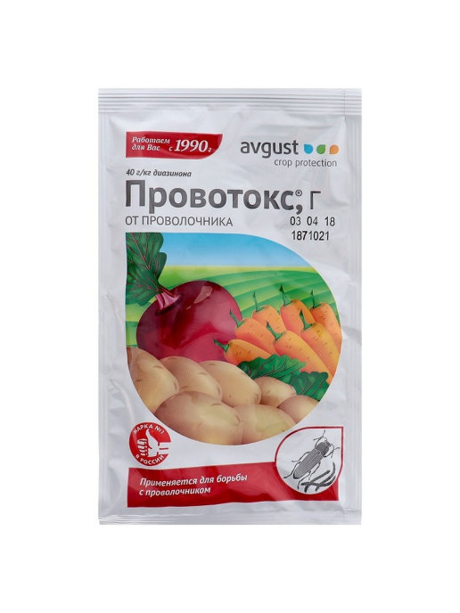 

Инсектицид Август Провотокс от проволочника 40г (упак 50 шт) (50 шт.), Провотокс