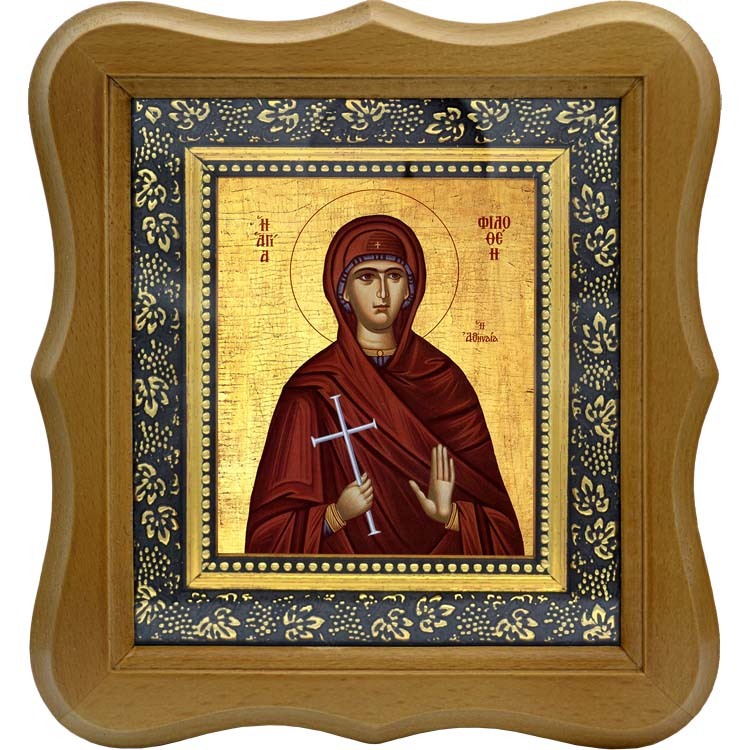

Филофея Афинская преподобномученица. Икона на холсте.