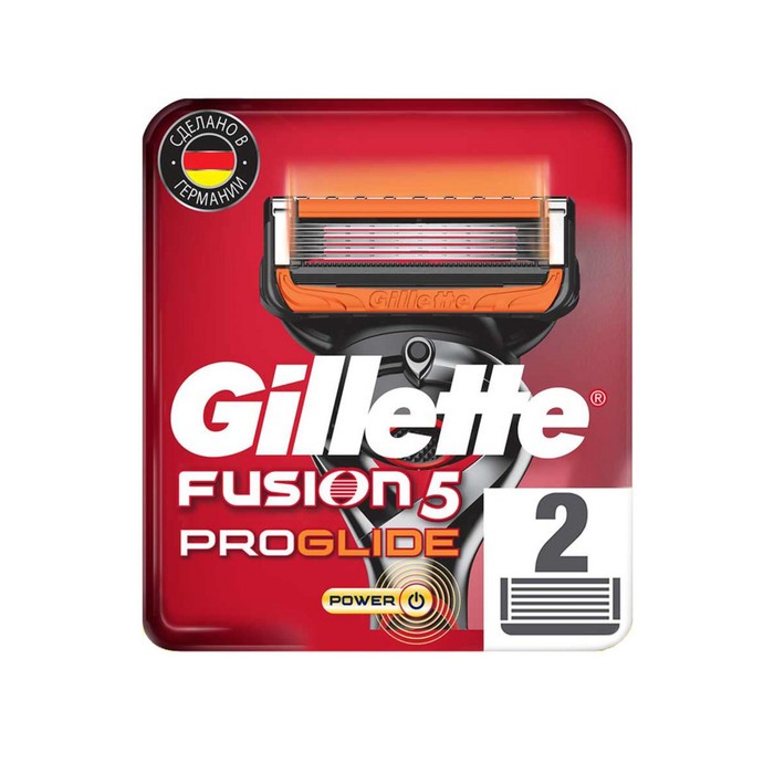 

Сменные кассеты Gillette Fusion5 ProGlide Power, 5 лезвий, 2 шт.