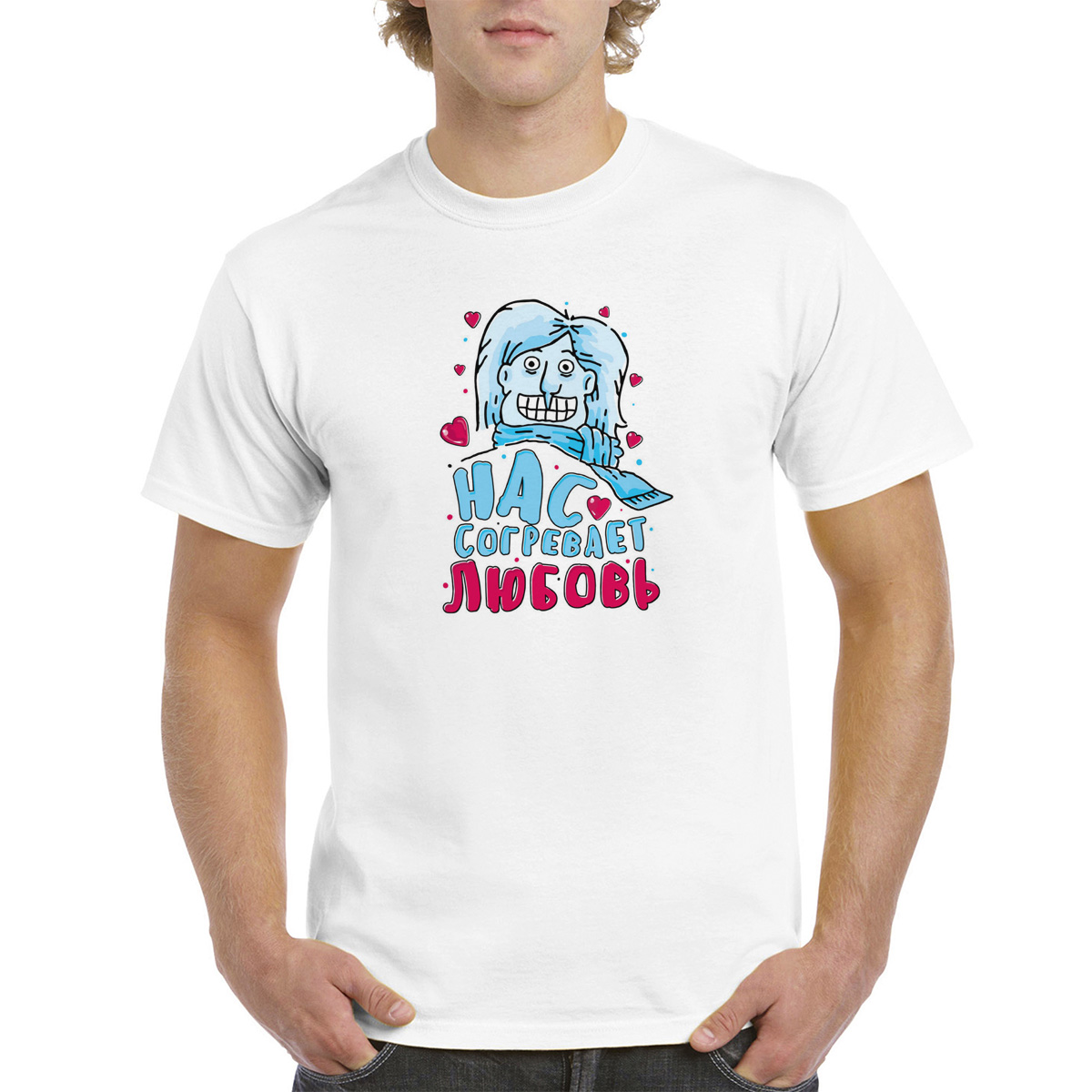 

Футболка унисекс CoolPodarok 8M015984 белая 48 RU, Белый, 8M015984
