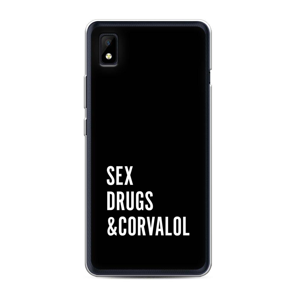 

Чехол на ZTE Blade L210 "Corvalol", Черный;серый;белый, 134150-6