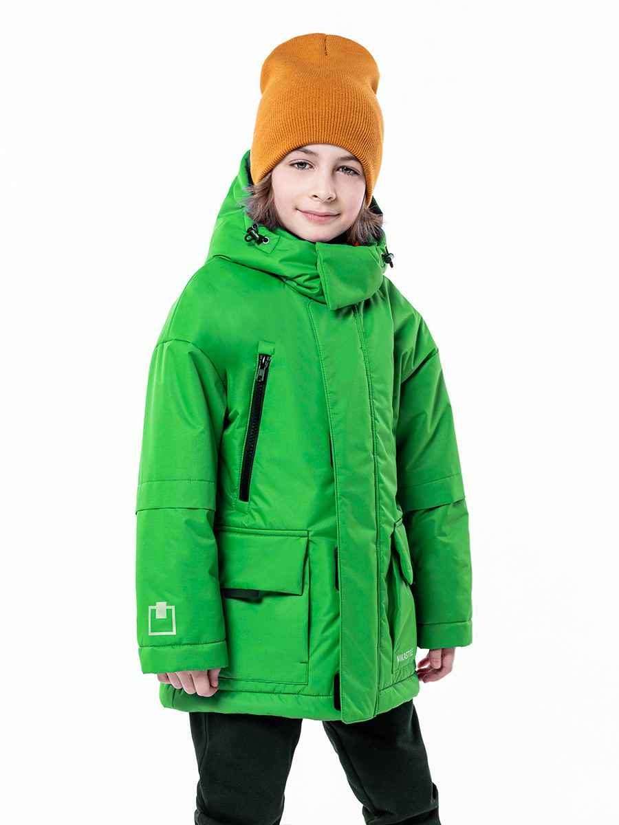Куртка детская NIKASTYLE 4з3723, зеленый, 134