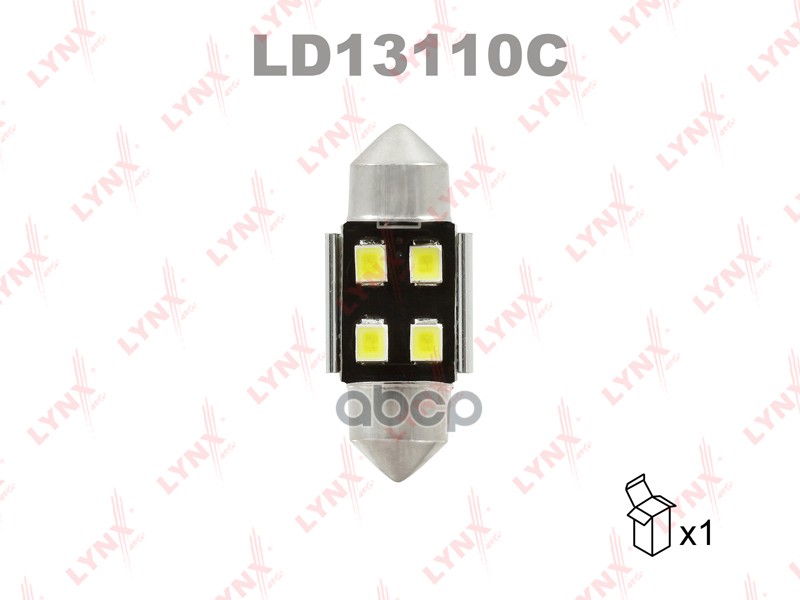 

Лампа Светодиодная Led C10w T11x31 12v Sv8,5-8 Smdx4 7000k Canbus L13110;L13510;L14110;Ld1