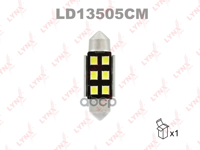 

Лампа Светодиодная Led C5w T11x35 12v Sv8,5-8 Smdx6 7000k Canbus L13505;L13505-02;L14105;L