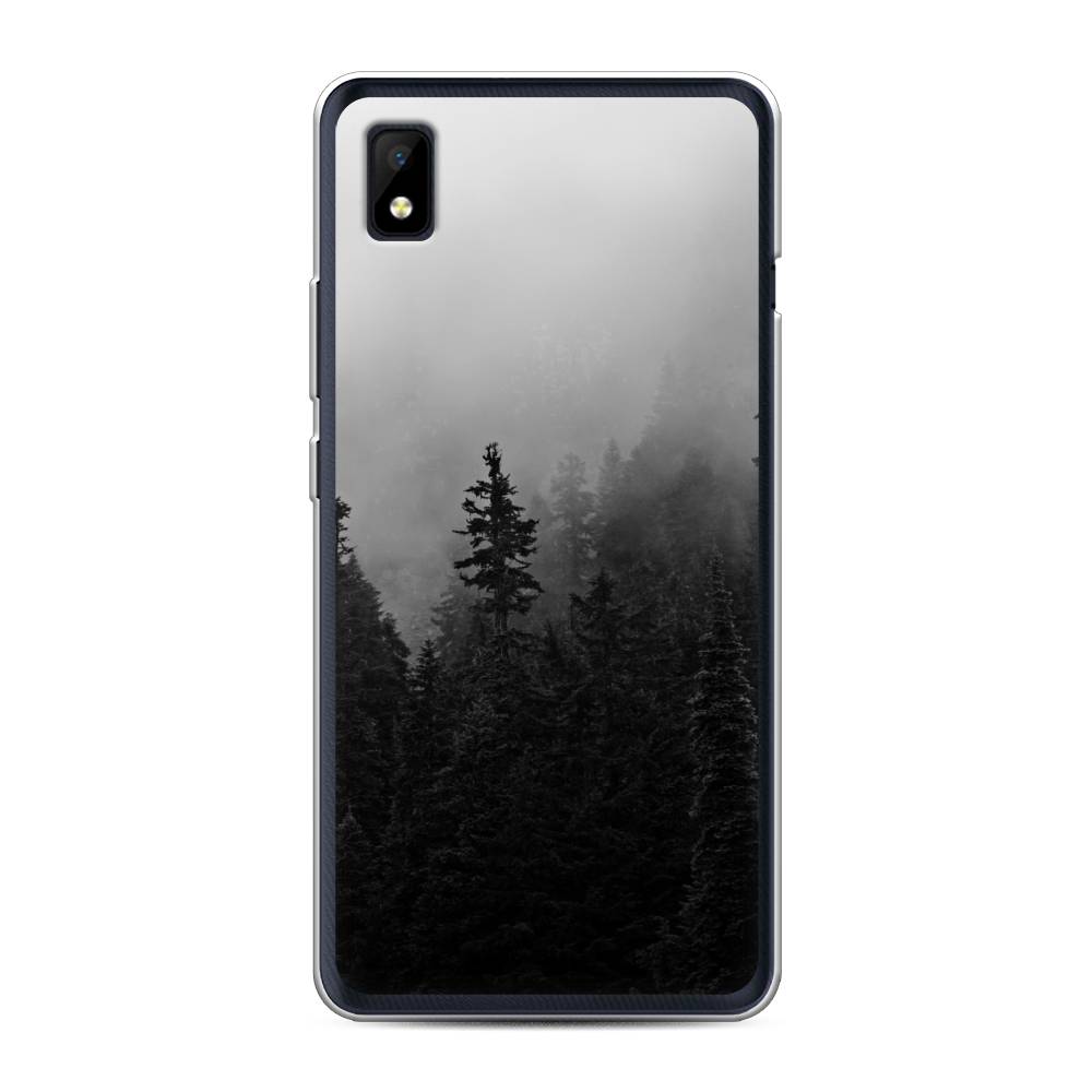 

Чехол на ZTE Blade L210 "Туманный лес", Серый;черный, 134150-2