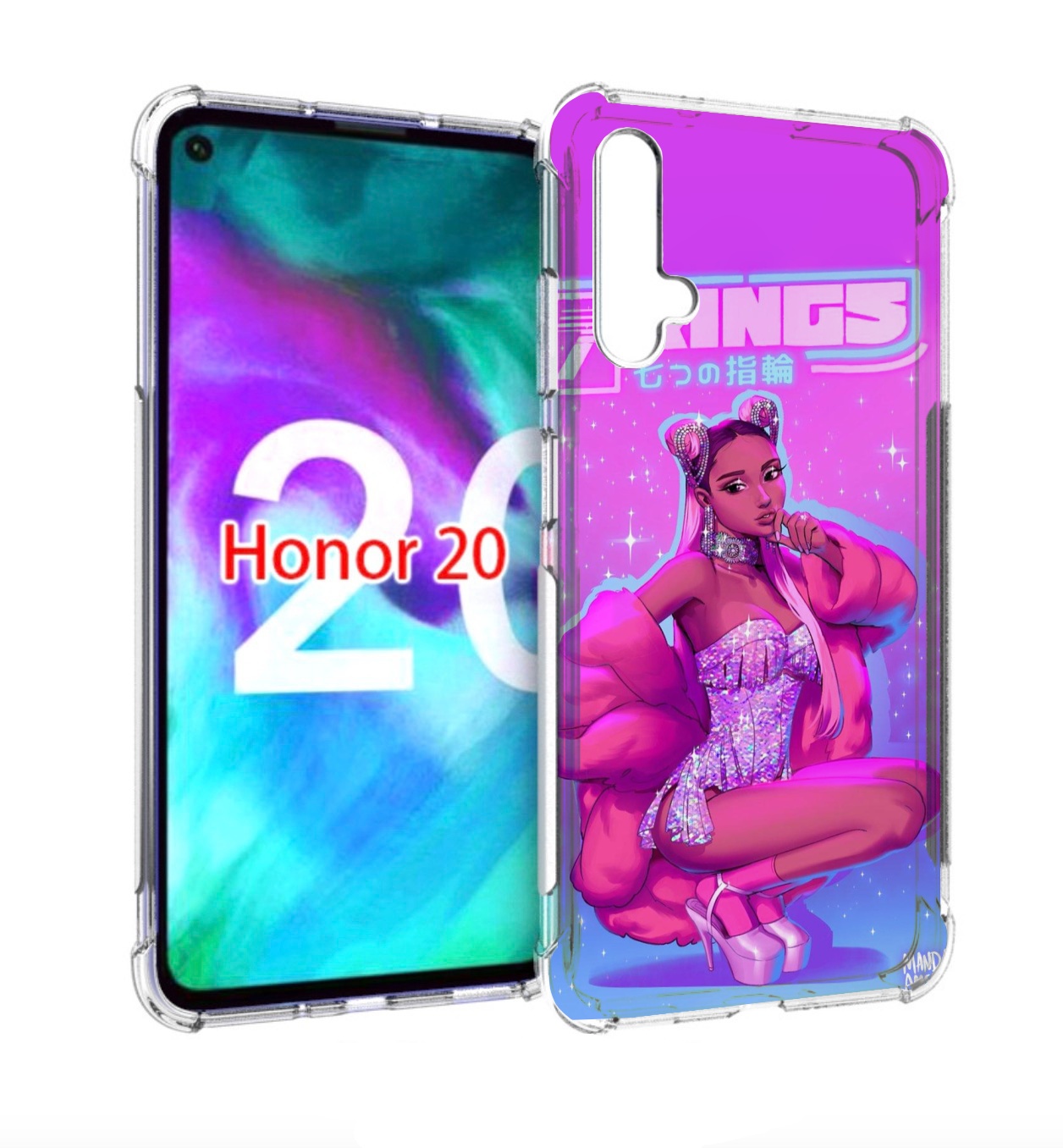

Чехол бампер MyPads ариана-гранде для Honor 20, Прозрачный, Tocco