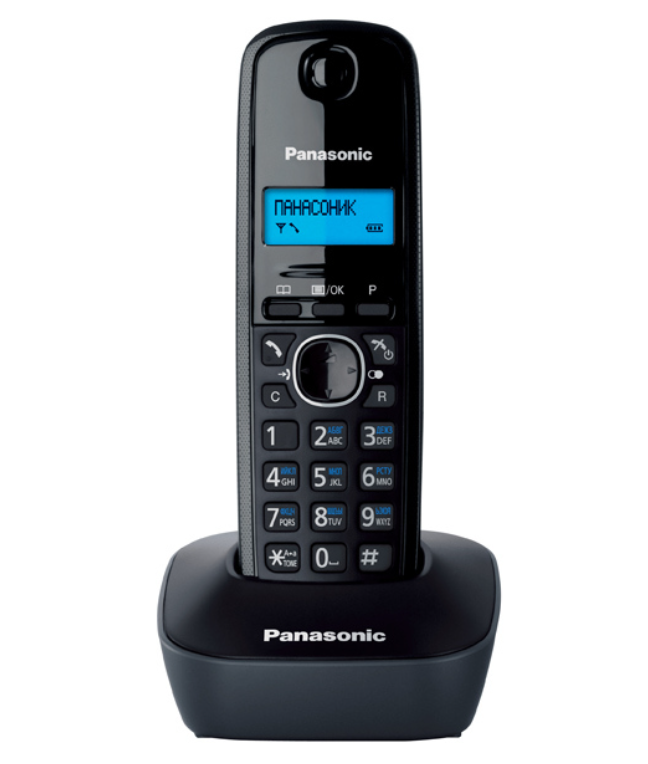 

DECT телефон Panasonic KX-TG1611RUR, Красный;черный