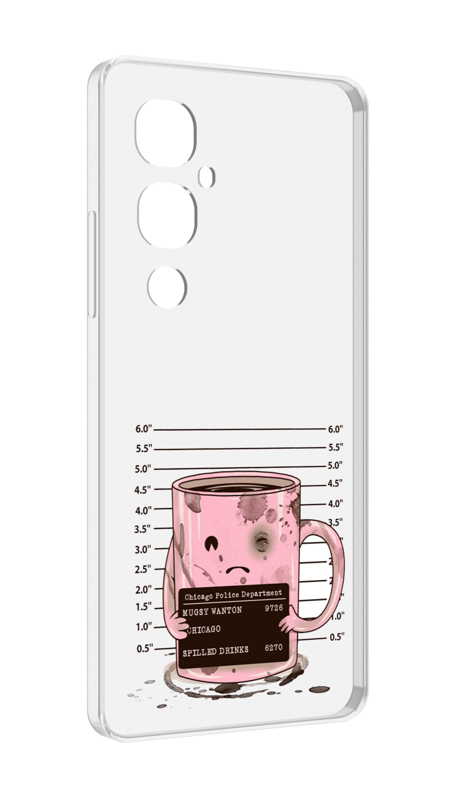 

Чехол MyPads кружка для Tecno Pova 4 Pro, Прозрачный, Tocco