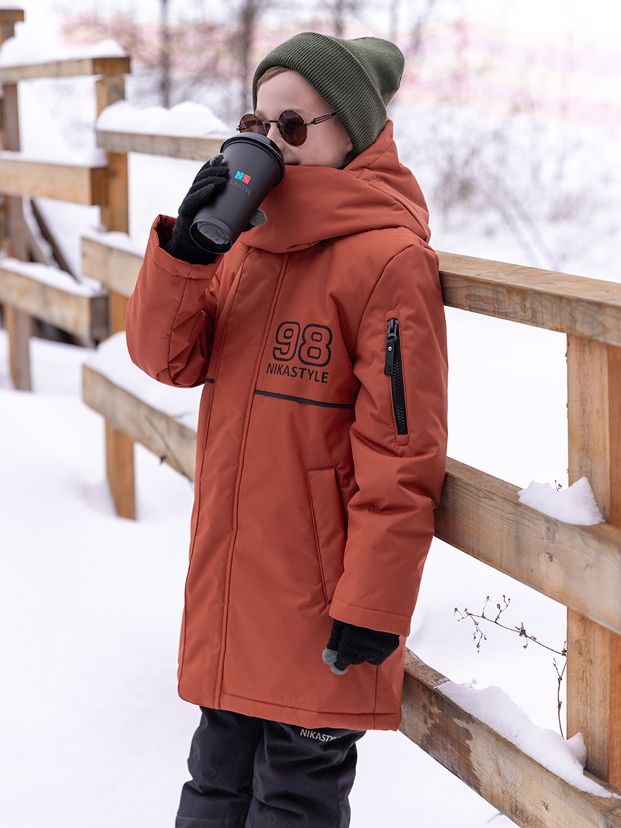 

Куртка детская NIKASTYLE 4з3923, коричневый, 128, 4з3923