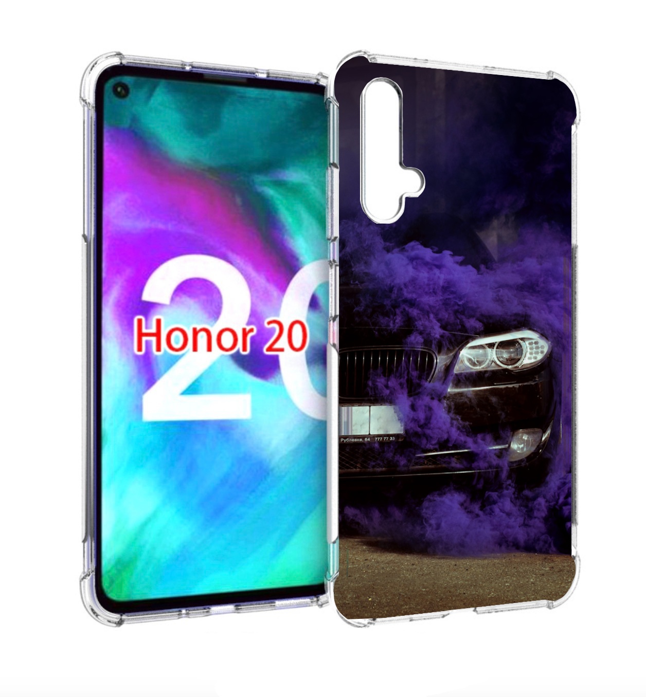 

Чехол бампер MyPads бмв-с-фиолетовым-дымом мужской для Honor, Прозрачный, Tocco