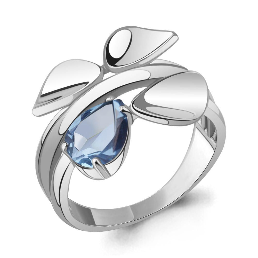 

Кольцо из серебра с топазом р. Aquamarine 6919205, 6919205_925_р