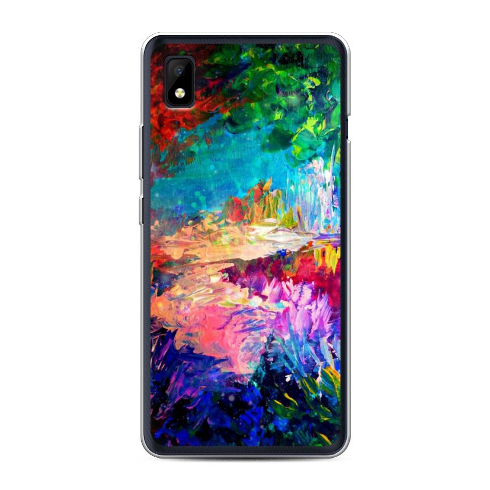 

Чехол на ZTE Blade L210 "Лес-гуашь", Синий;розовый;зеленый, 134150-4