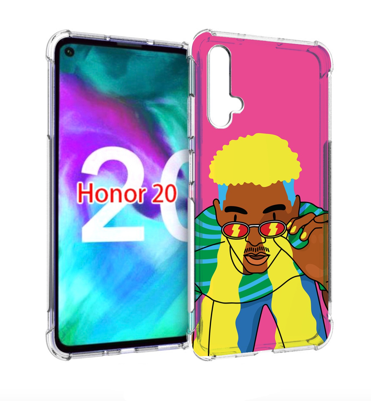 

Чехол бампер MyPads бразилец для Honor 20, Прозрачный, Tocco