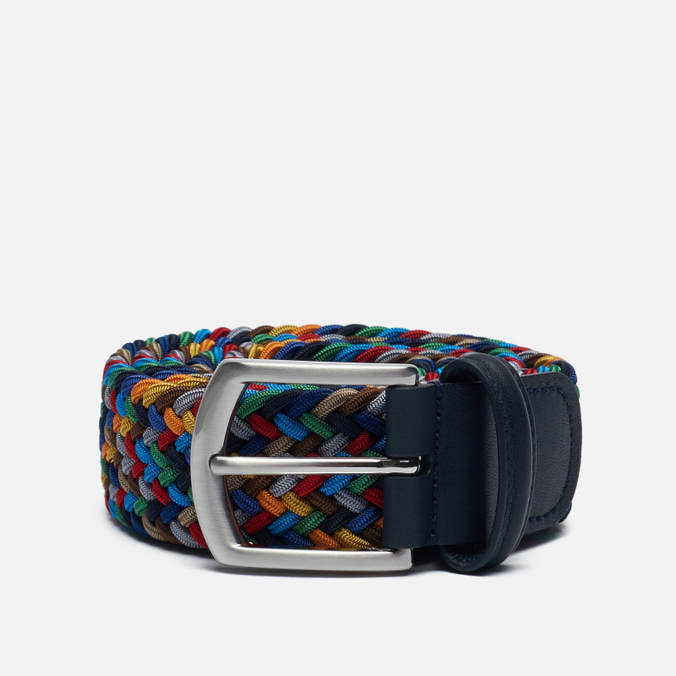 фото Ремень унисекс anderson's classic multi colour elastic woven оранжевый-мультицвет 95 см