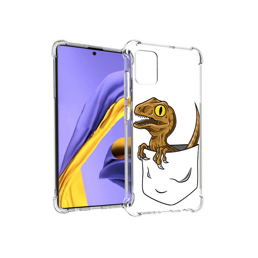 Чехол MyPads Tocco для Samsung Galaxy A51 динозавр в кармане (PT141713.484.327)