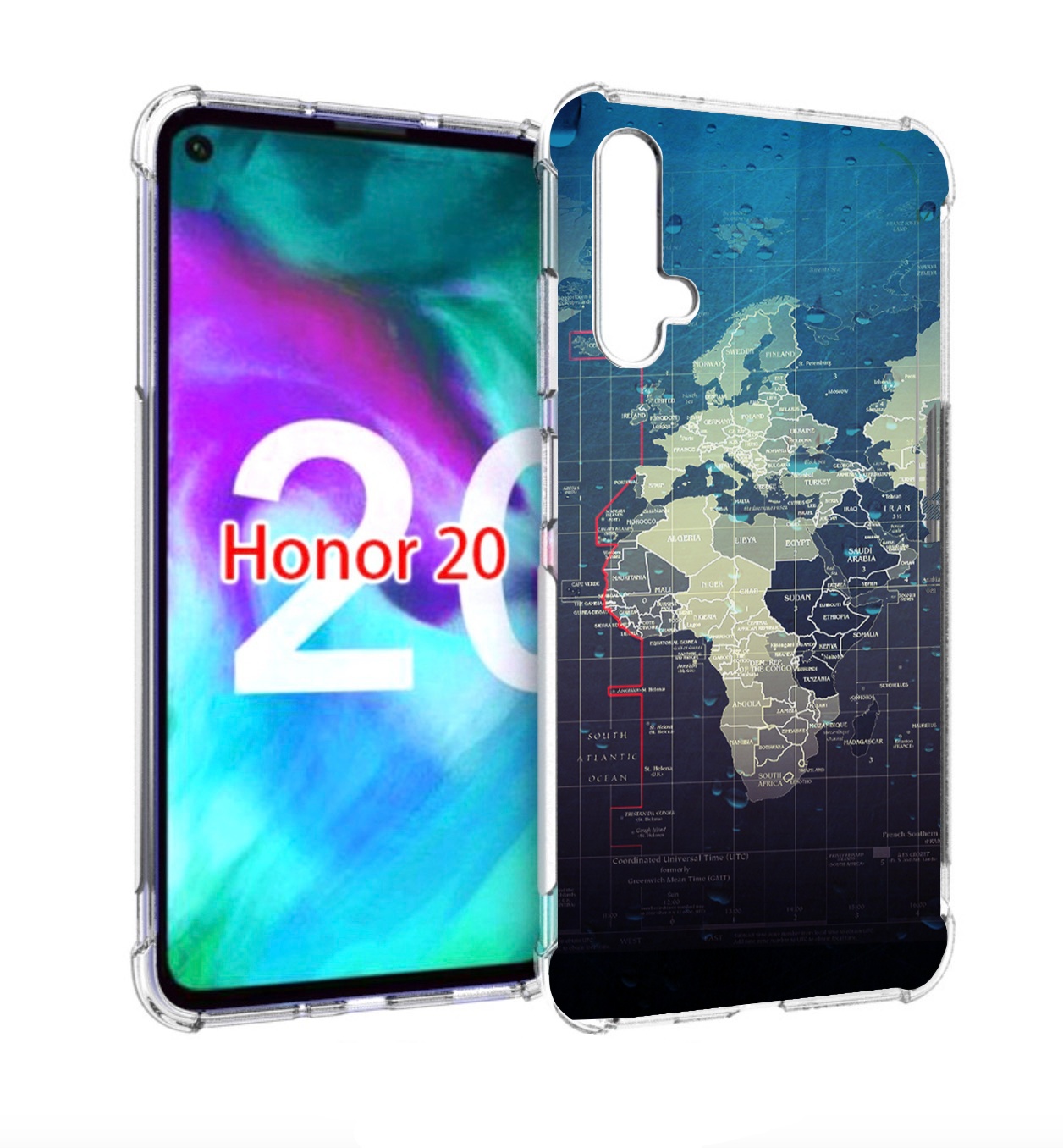 

Чехол бампер MyPads бункер-анклава для Honor 20, Прозрачный, Tocco
