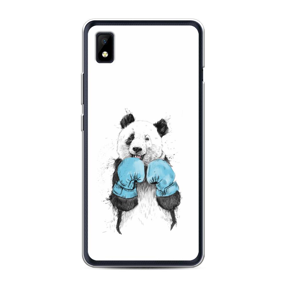 

Чехол на ZTE Blade L210 "Панда боксер", Голубой;белый;серый, 134150-1
