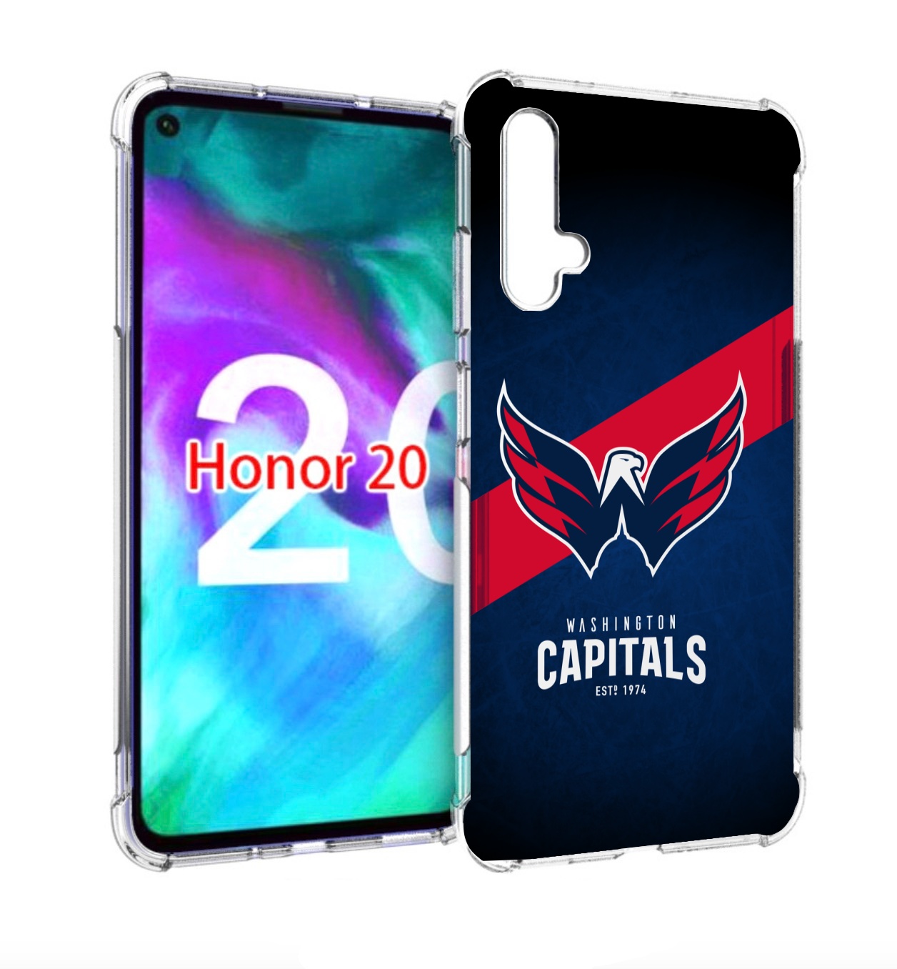 

Чехол бампер MyPads вашингтон кепиталс для Honor 20, Прозрачный, Tocco