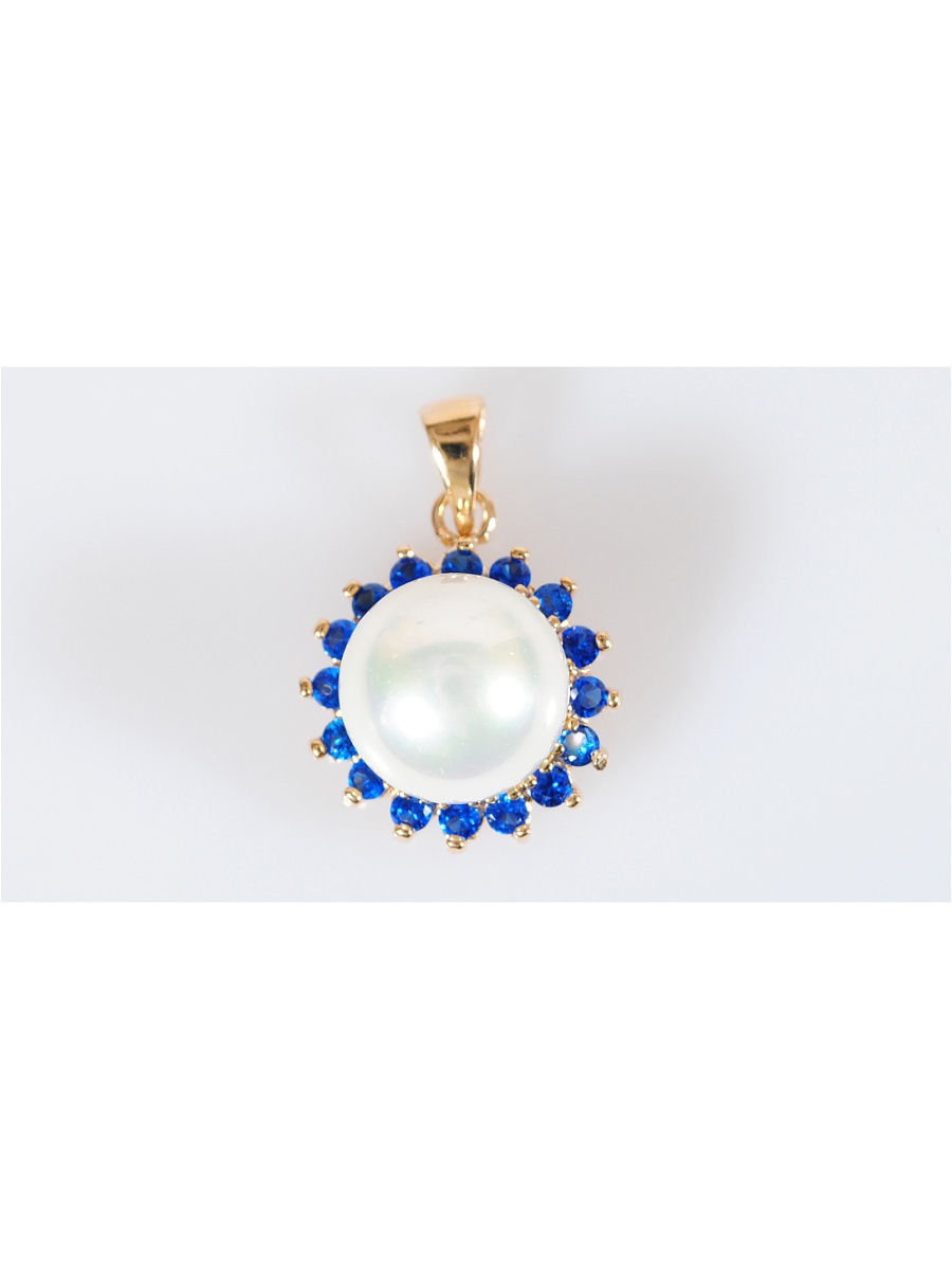 

Кулон из бижутерного сплава Lotus Jewelry 177P-45fwp-sz, искусственный жемчуг/фианит, 177P-45fwp-sz