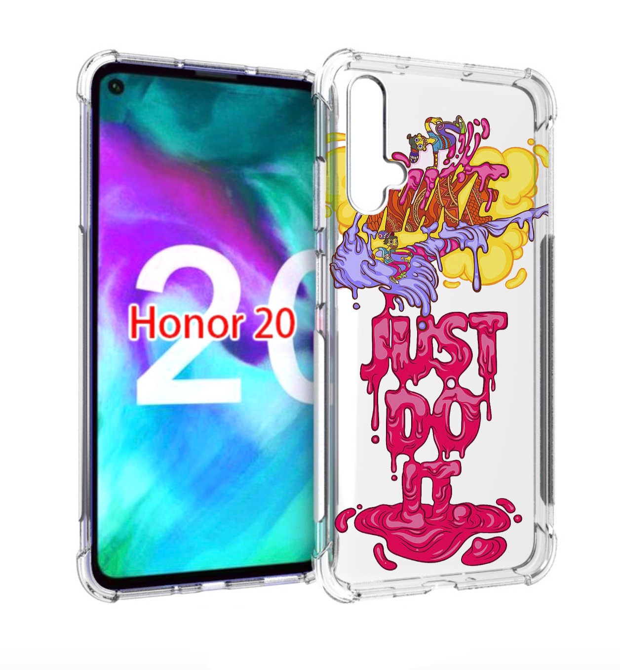 

Чехол бампер MyPads вкусный найк для Honor 20, Прозрачный, Tocco