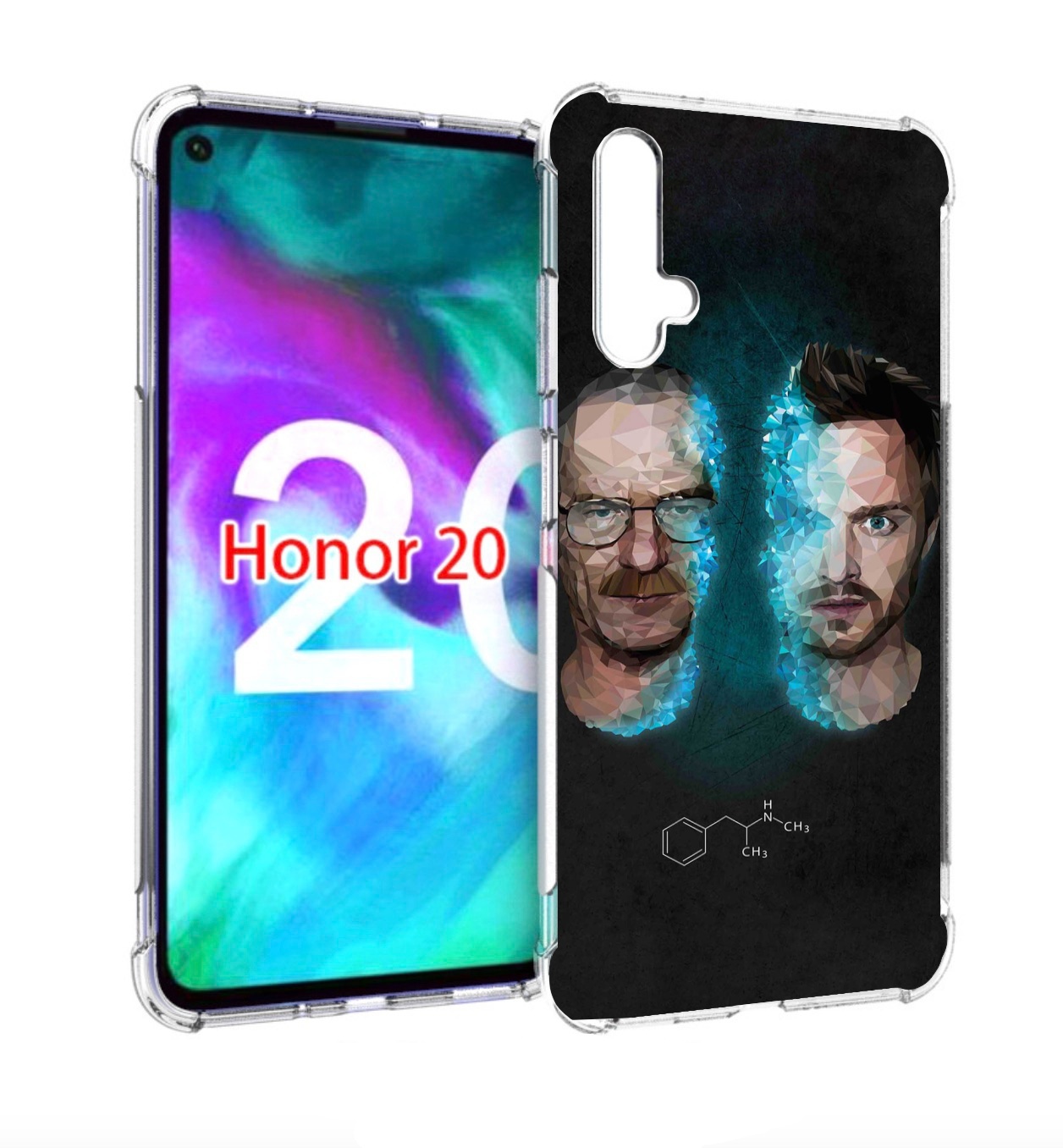 

Чехол бампер MyPads во-все-тяжкие для Honor 20, Прозрачный, Tocco