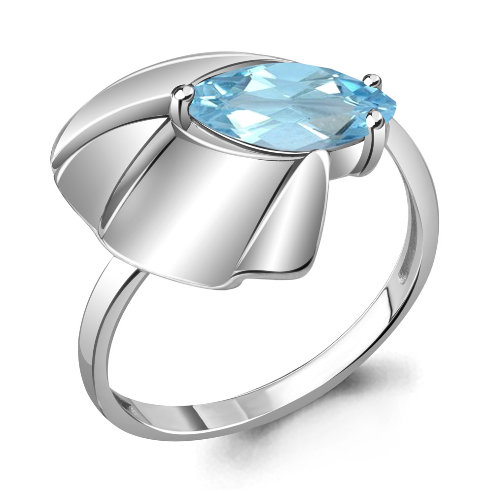 

Кольцо из серебра с топазом р., Aquamarine 6935102, 6935102_925_р