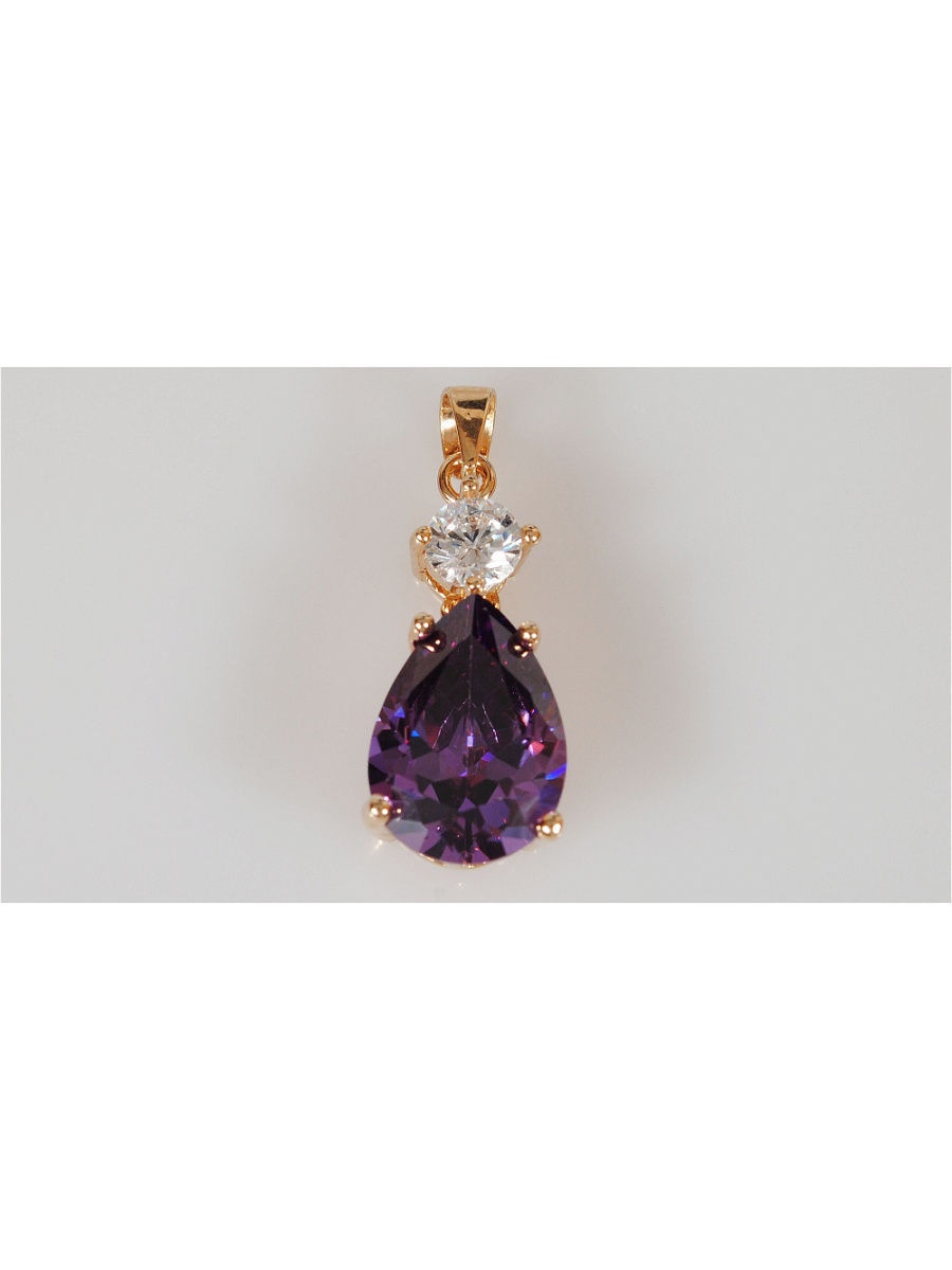 

Кулон из бижутерного сплава Lotus Jewelry 3019P-33am, аметист, 3019P-33am