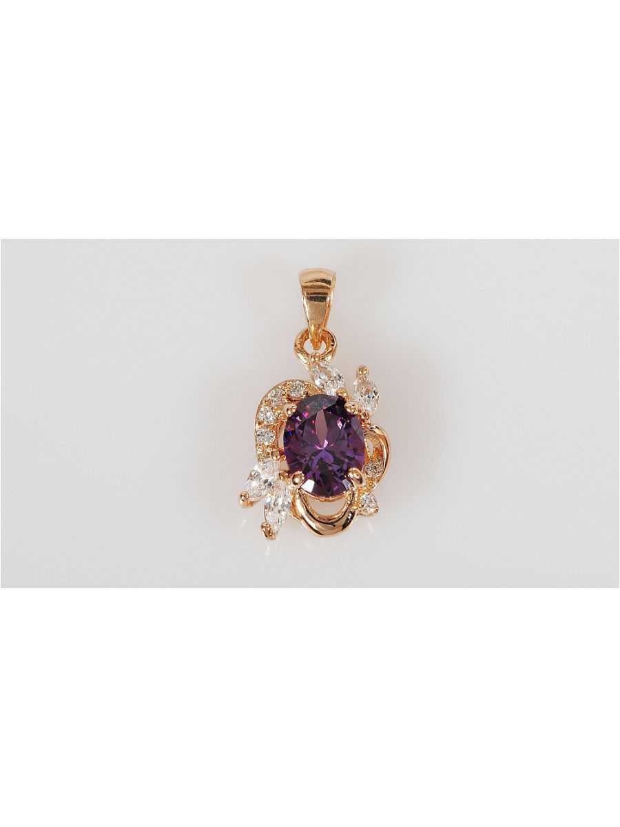 

Кулон из бижутерного сплава Lotus Jewelry 3023P-02am, аметист, 3023P-02am