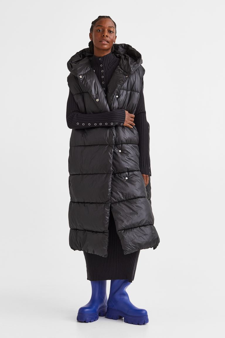 

Утепленный жилет женский H&M 1067290001 черный S (доставка из-за рубежа), 1067290001