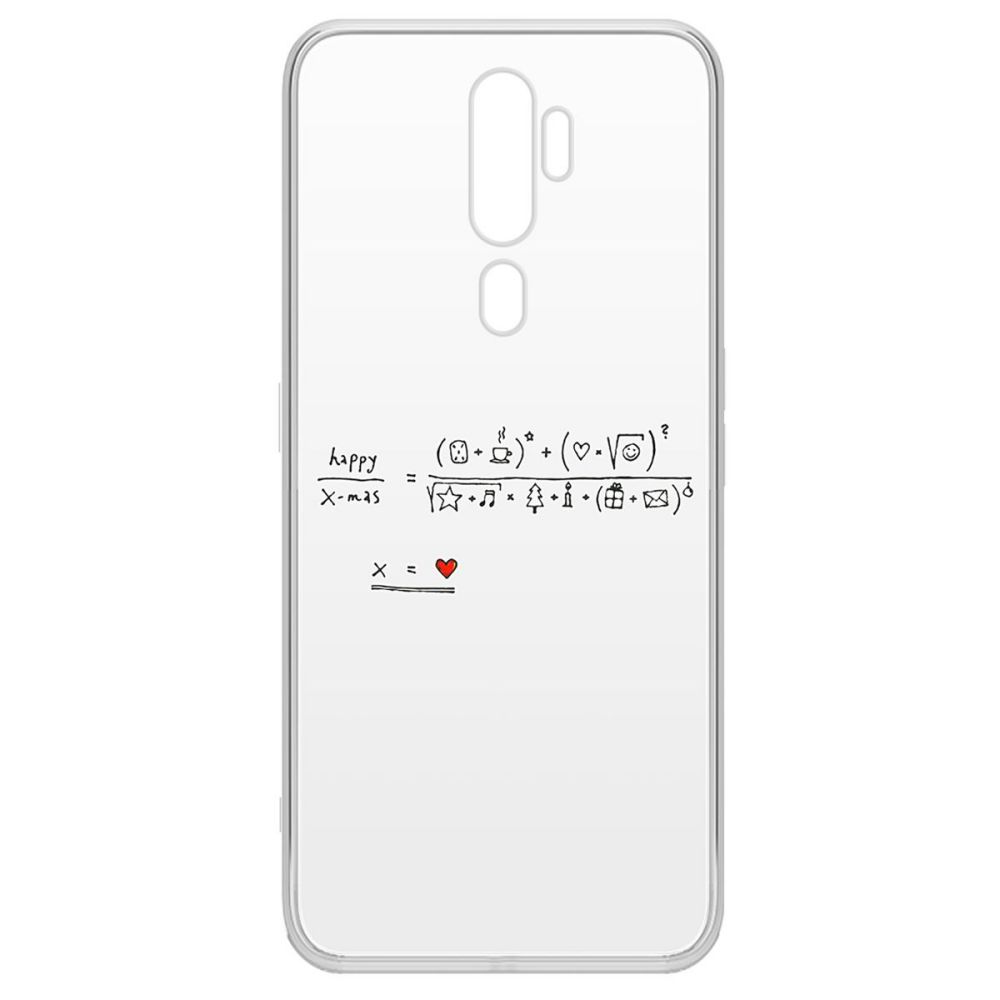 

Чехол-накладка Krutoff Clear Case Праздничная формула для OPPO A5 (2020)/A9 (2020), Прозрачный