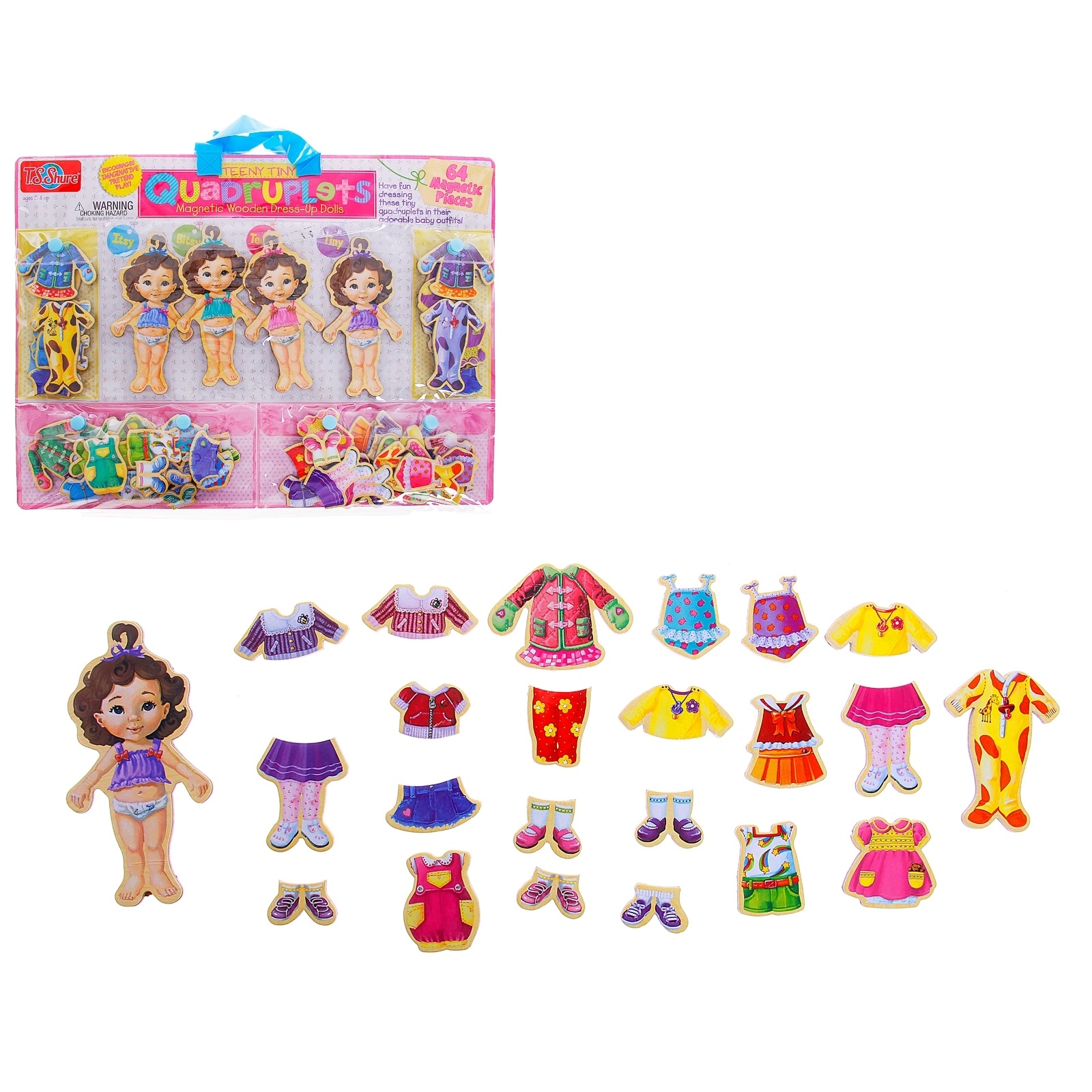 

Игра магнитная "Куколки - малышки", 64 элемента, кукла — 13,5 см Sima-Land