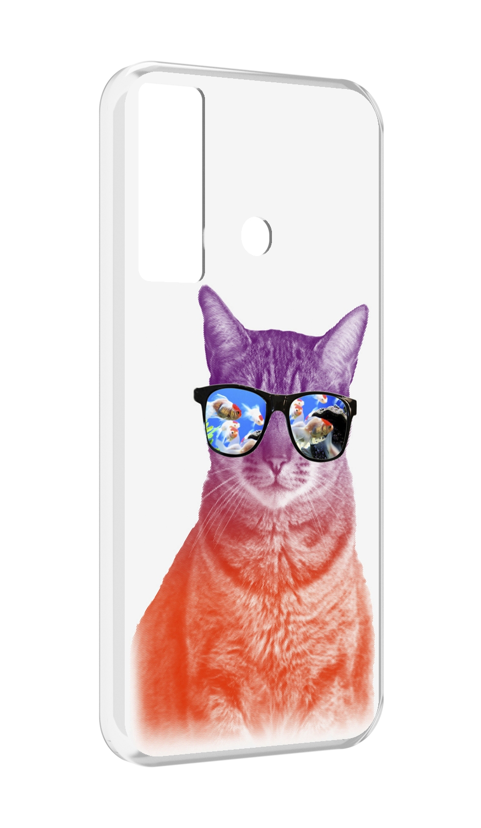 

Чехол MyPads крутой кот-2 для Tecno Camon 17, Прозрачный, Tocco