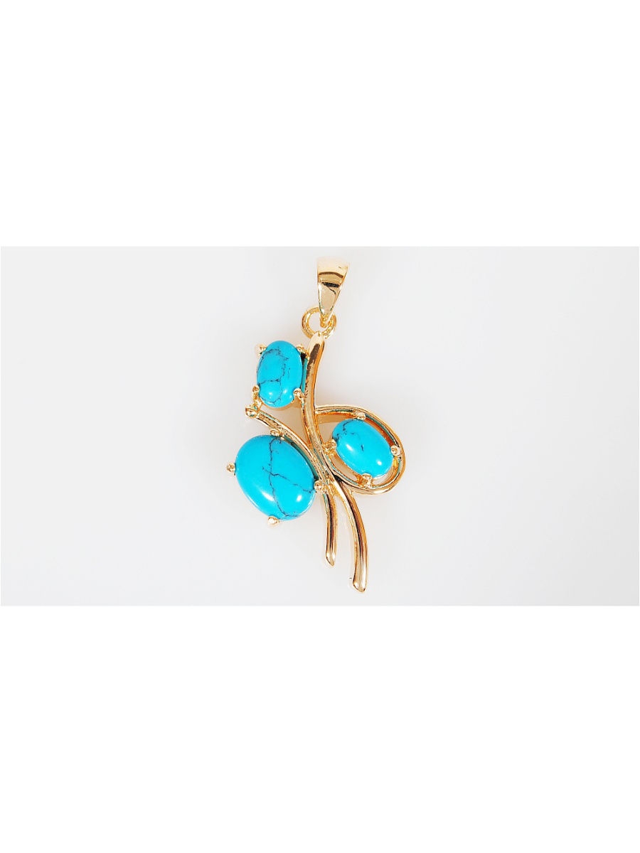 

Кулон из бижутерного сплава Lotus Jewelry 3031P-17tq, бирюза, 3031P-17tq