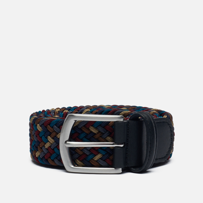 фото Ремень унисекс anderson's classic multi colour elastic woven бордовый-мультицвет 90 см