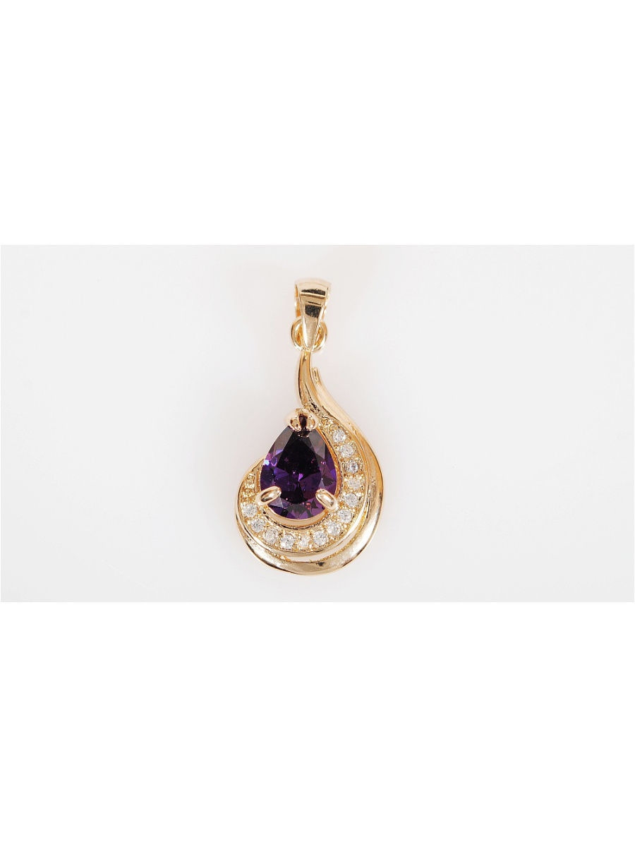 

Кулон из бижутерного сплава Lotus Jewelry 3032P-07am, аметист, 3032P-07am