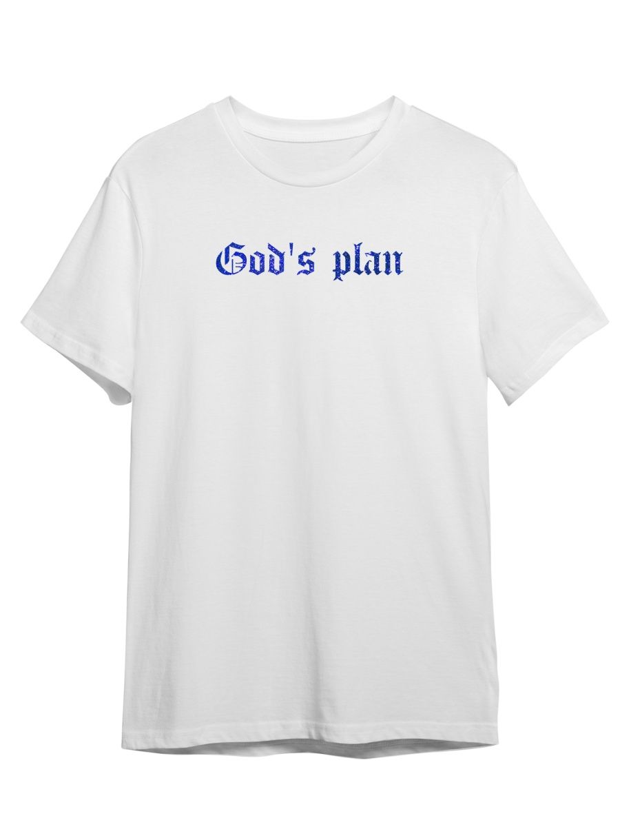 

Футболка унисекс Каждому Своё God's plan/Drake/Готика STGO1GB белая 2XL, Белый, "God's plan/Drake/Готика" STGO1GB